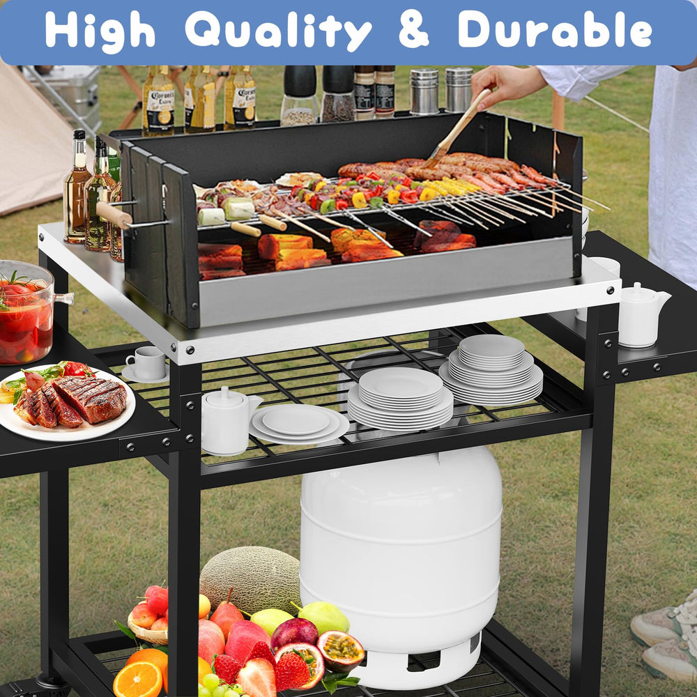 RAXSINYER cart next to chair showing compact scale and space-saving benefit