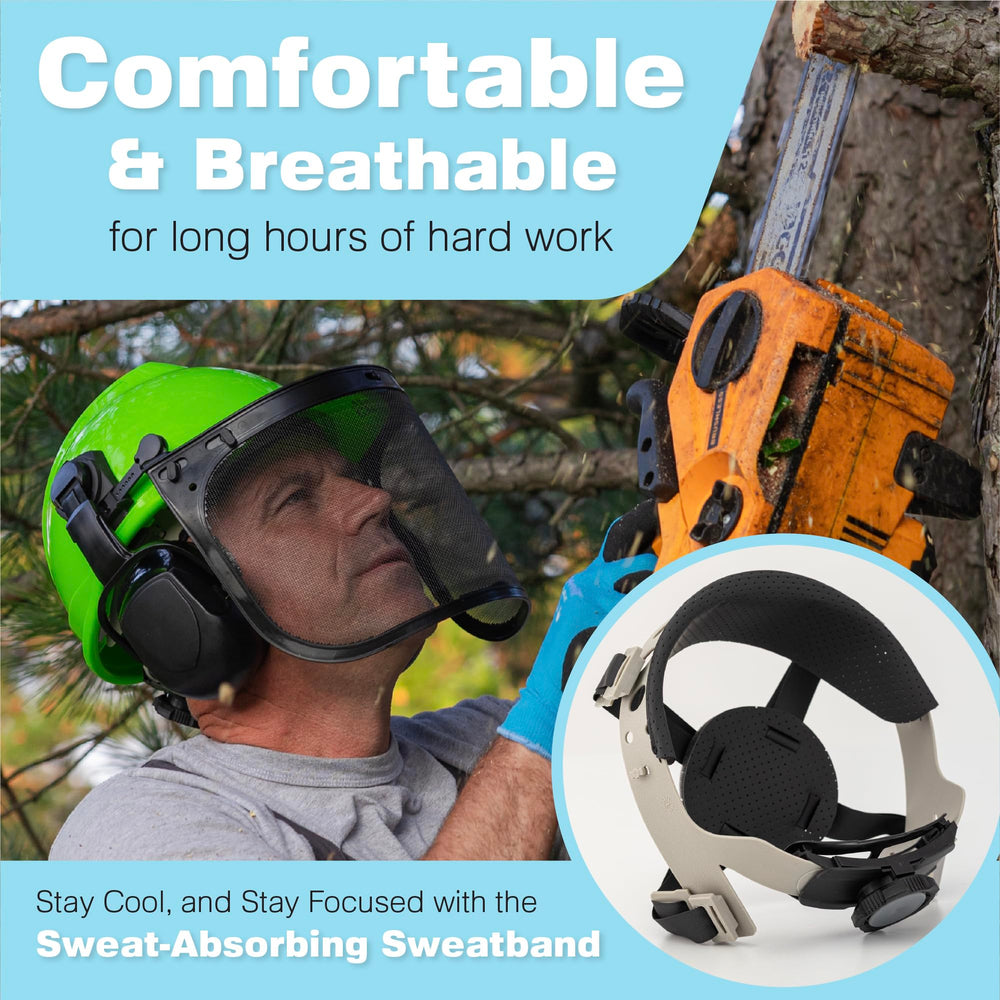 Raxwell helmet in field lifestyle shot showing practical on-site protection