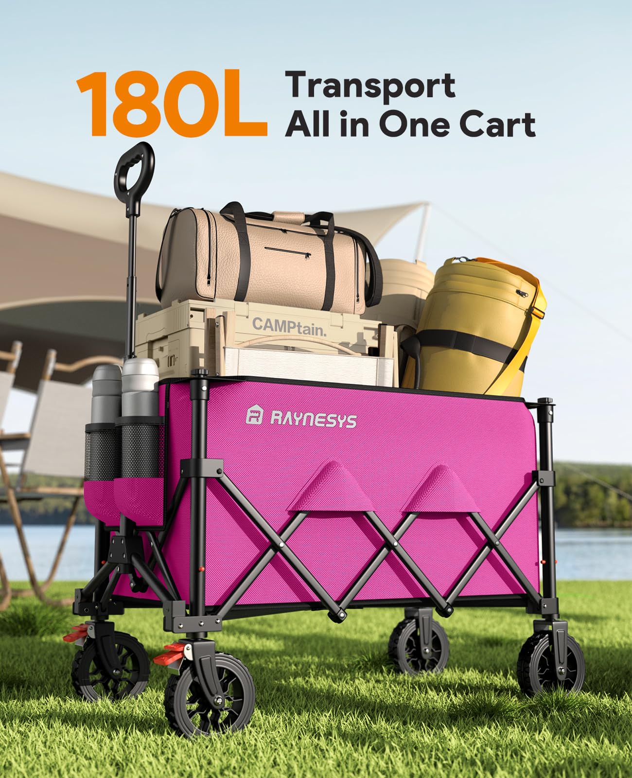 Raynesys folded compact storage demonstrating trunk-ready convenience