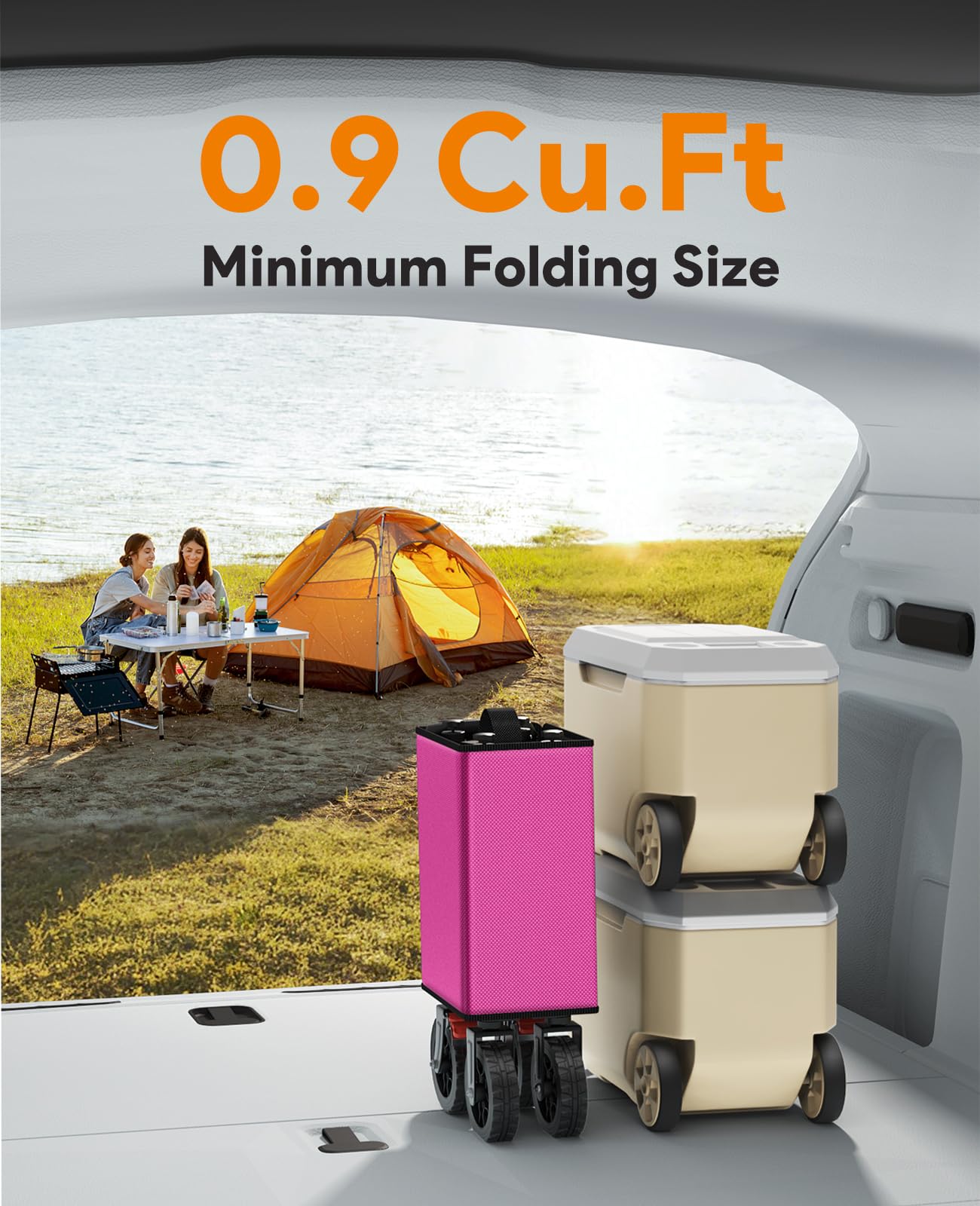 Raynesys handle with cup holders illustrating hands-free convenience