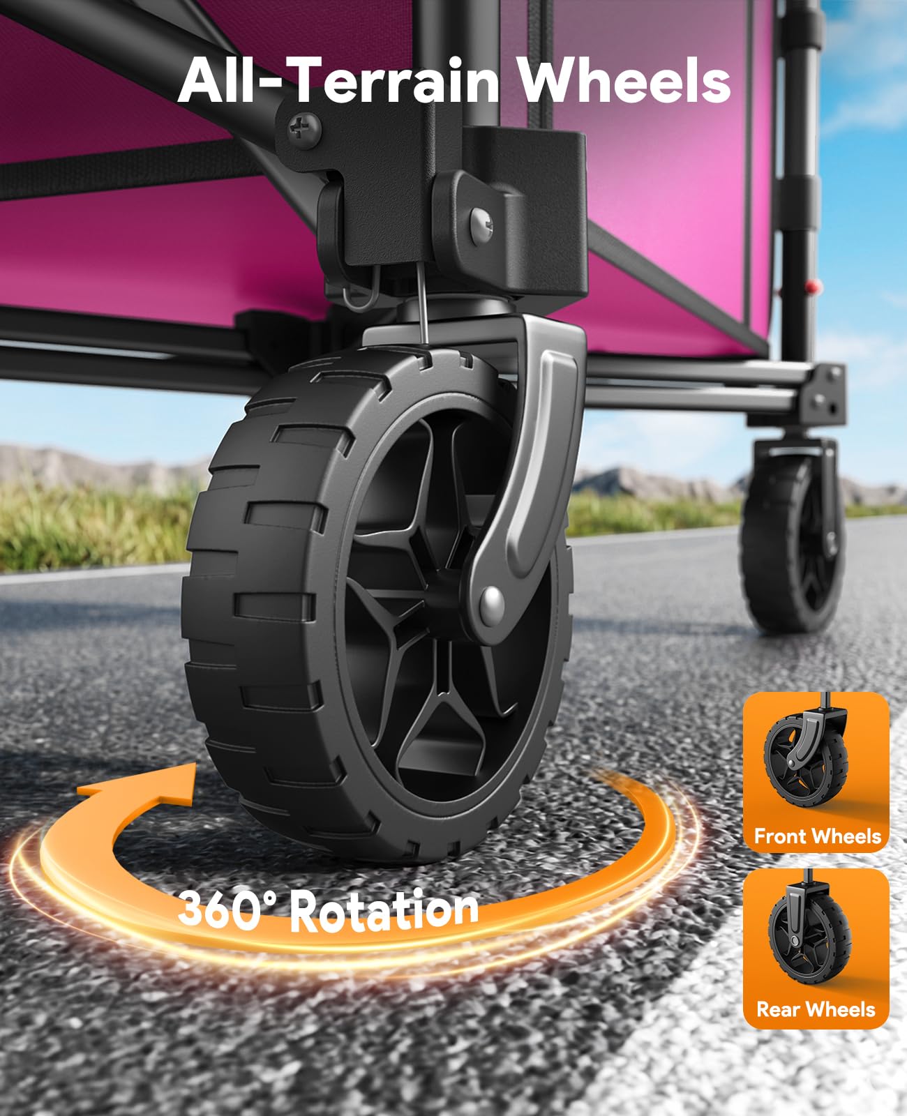 Raynesys size comparison in car trunk proves compact folded footprint benefit