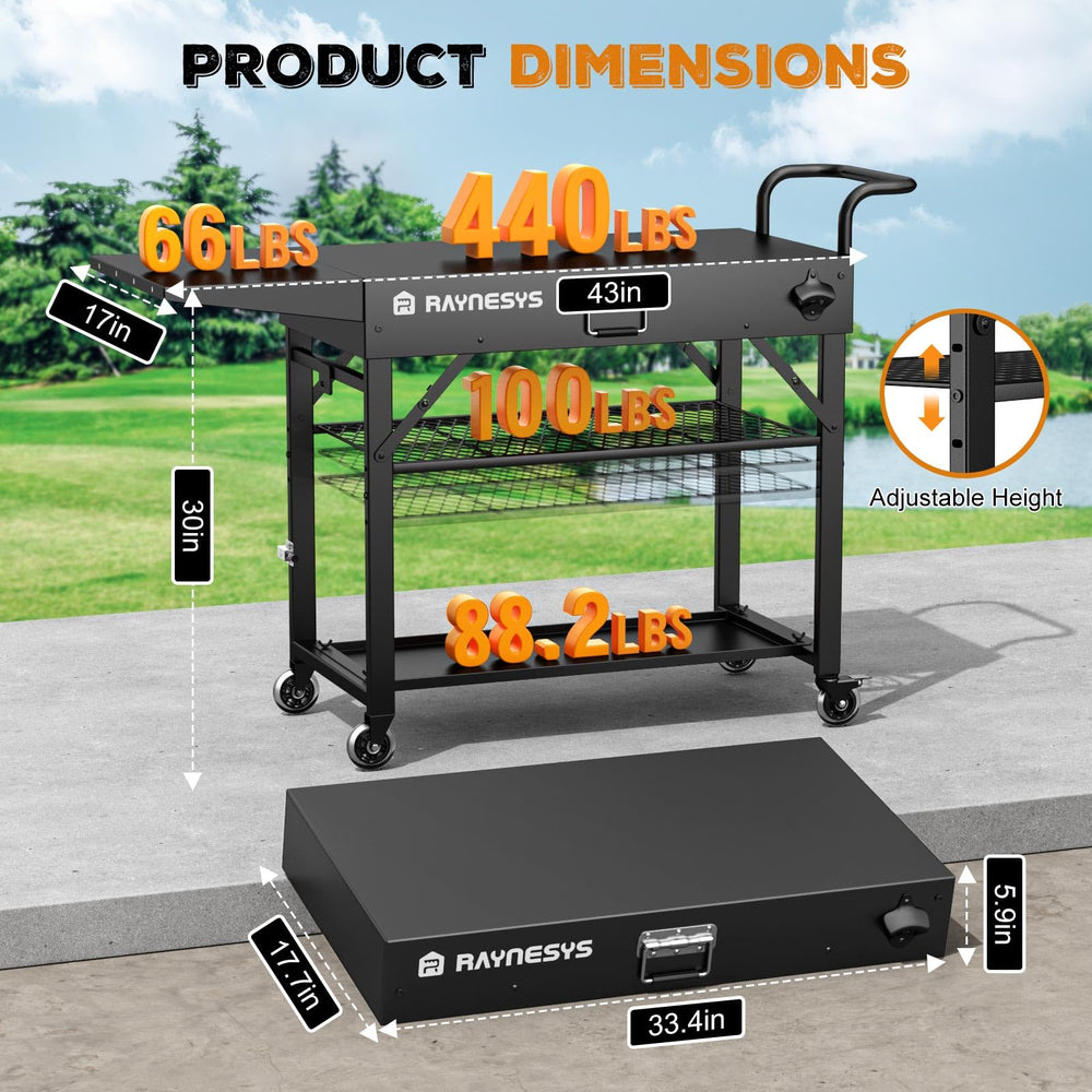 Raynesys top countertop and expansion table offering ample prep space
