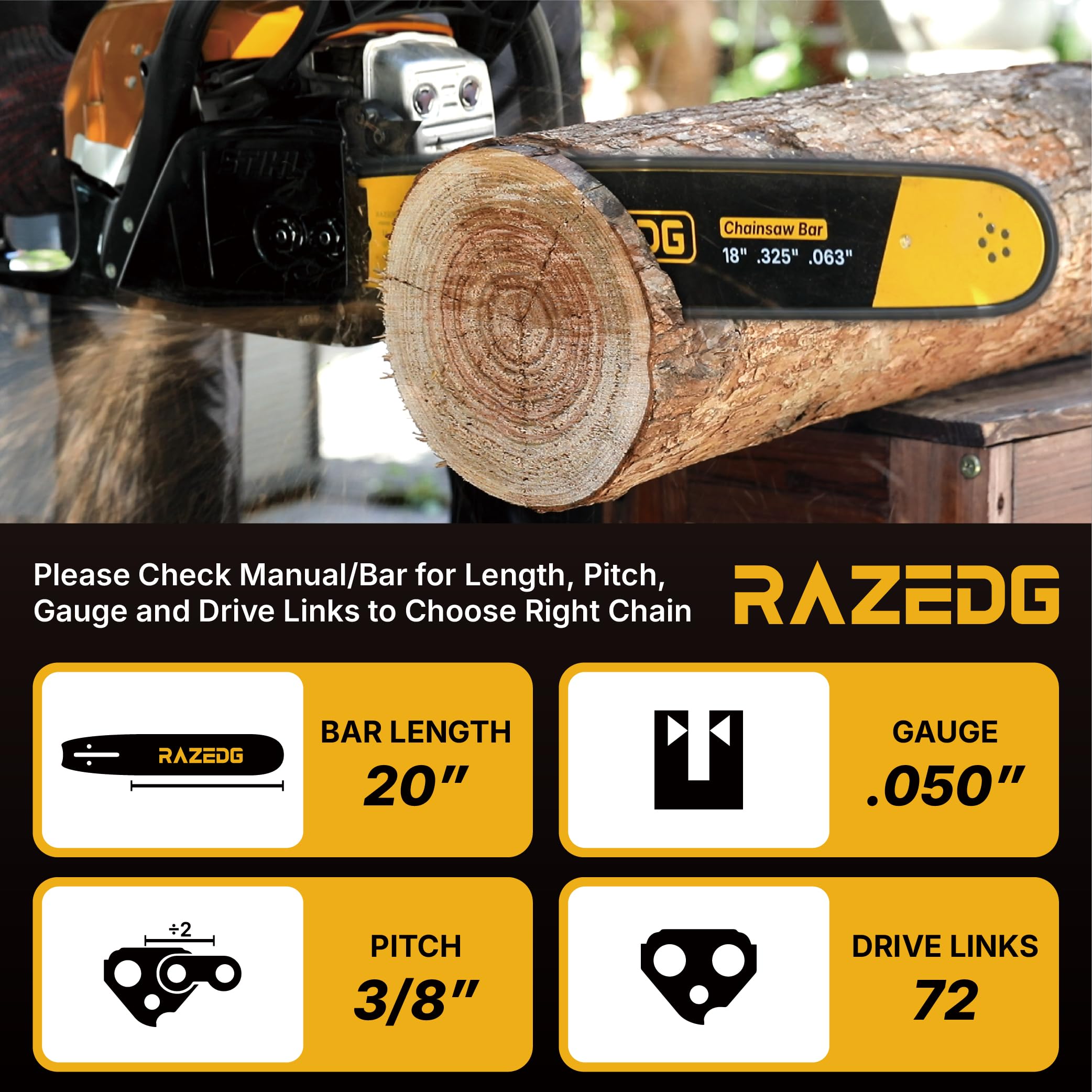 RazEdg close-up of tungsten-carbide cutters and laser welds highlighting long-lasting edge life