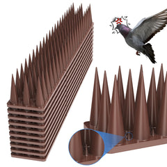 RBSNTTKX front view of 20-pack bird spikes showing full set, protects ledges