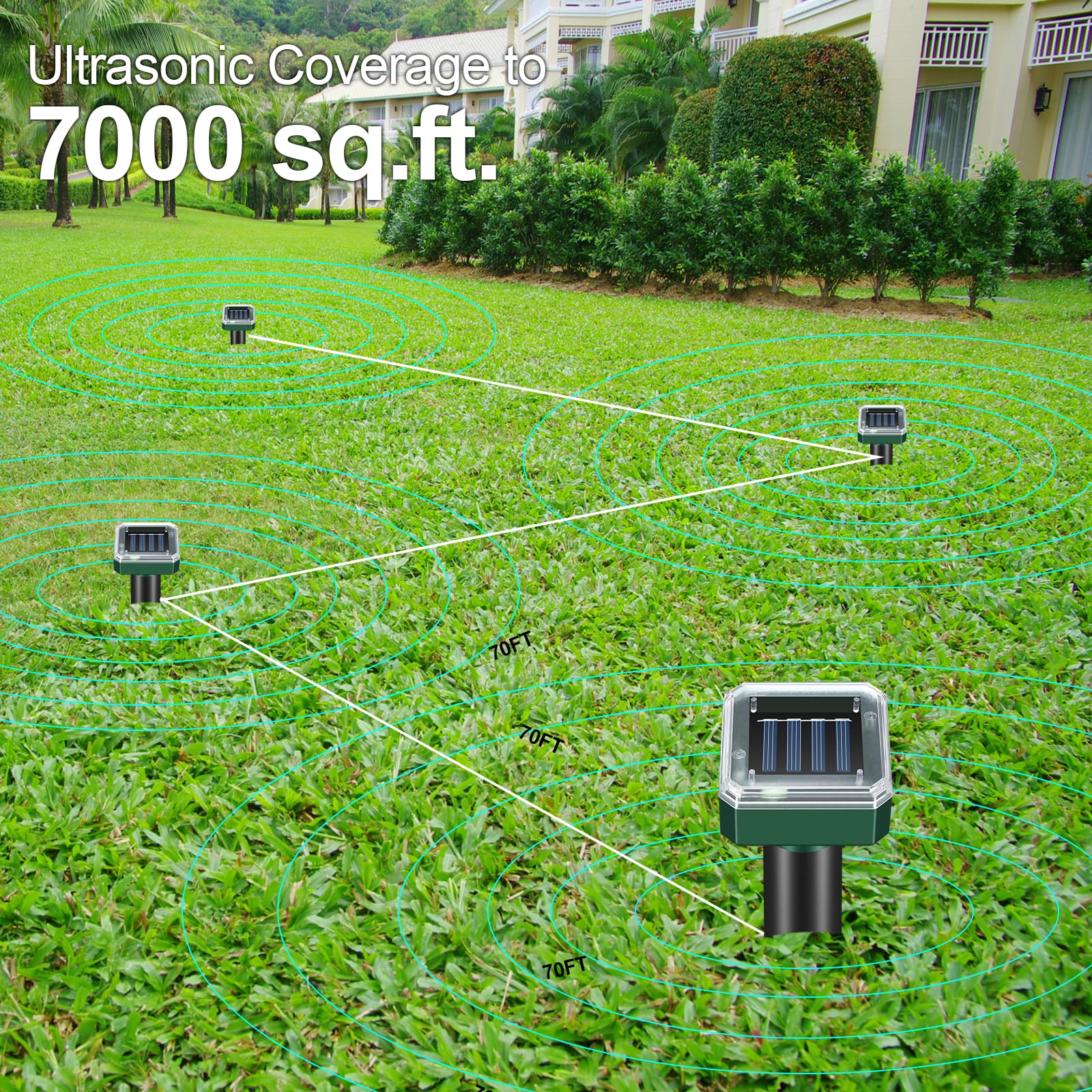 RC Tech Trading close-up solar panel charging on stake for reliable energy