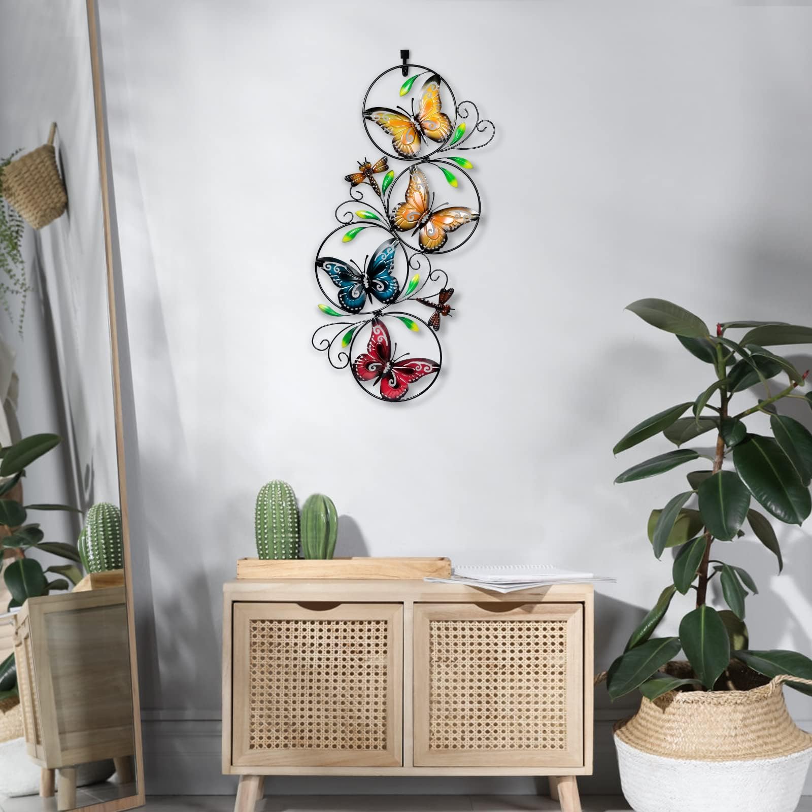 RCJSKJ displayed over a mantel showing indoor focal point and style boost