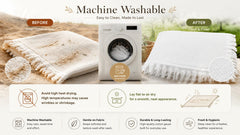 RCOACE close-up of soft cotton gauze texture for comfortable feel
