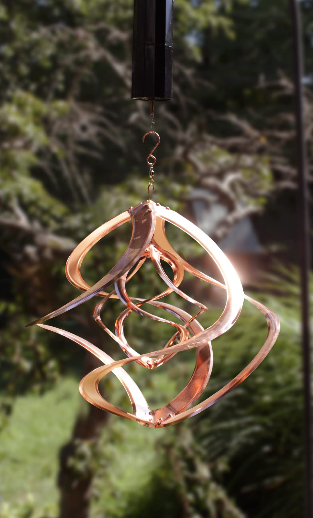 RCS Gifts Cosmix copper finish detail showing protective clear coat and shine