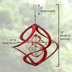 RCS Gifts Cosmix hanging on patio illustrating motion and decorative impact outdoors
