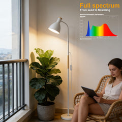 RDJ Bouns PAR38 bulb closeup highlighting full-spectrum 4000K light and plant benefit