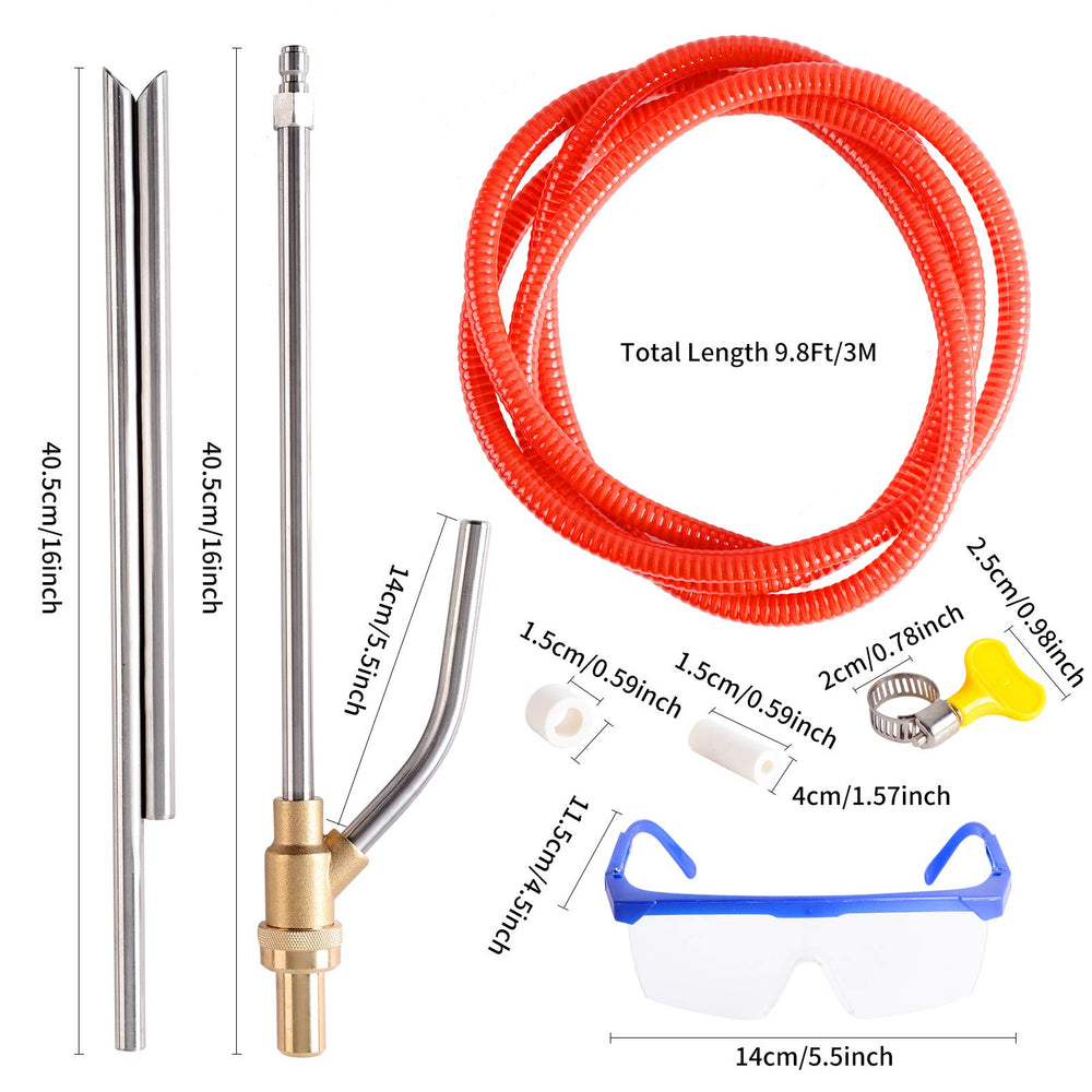 Rdutuok safety goggles included to protect eyes during abrasive blasting