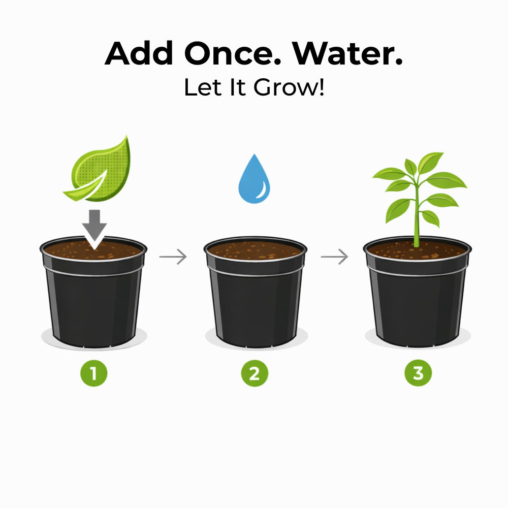 Real Growers close-up of Grow Dots texture showing uniform granules and consistent release