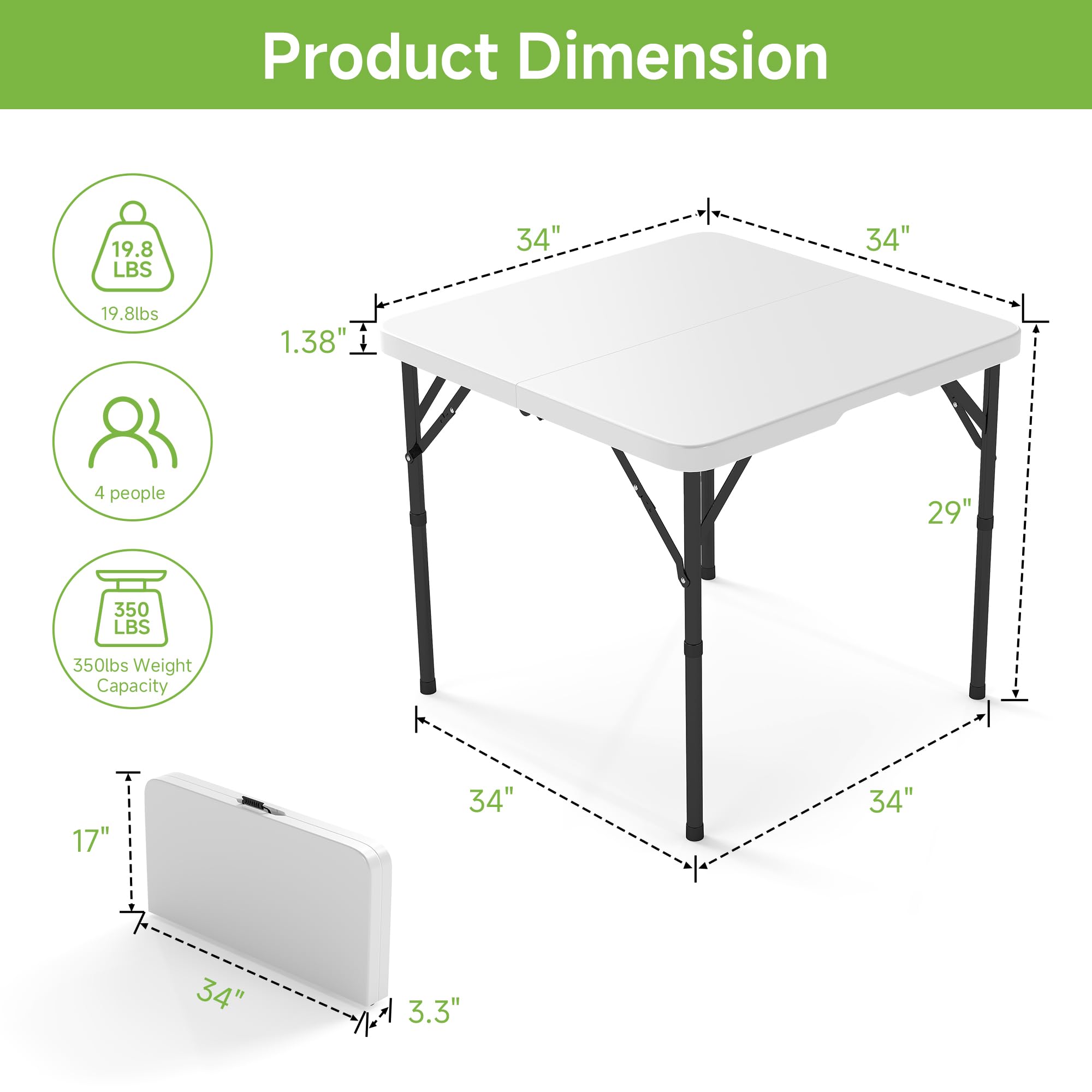 Real Relax open table three-quarter view highlighting stable surface