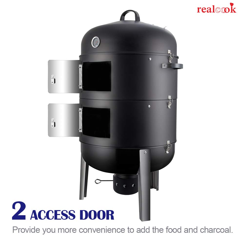 Realcook lid thermometer visible for quick temperature monitoring and consistent results benefit