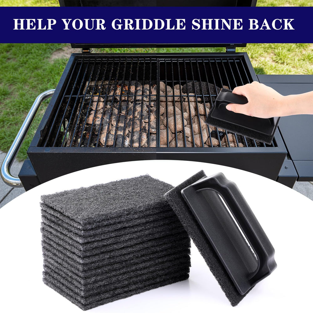 Reallnaive before and after griddle finish comparison showing restored shine and easier maintenance