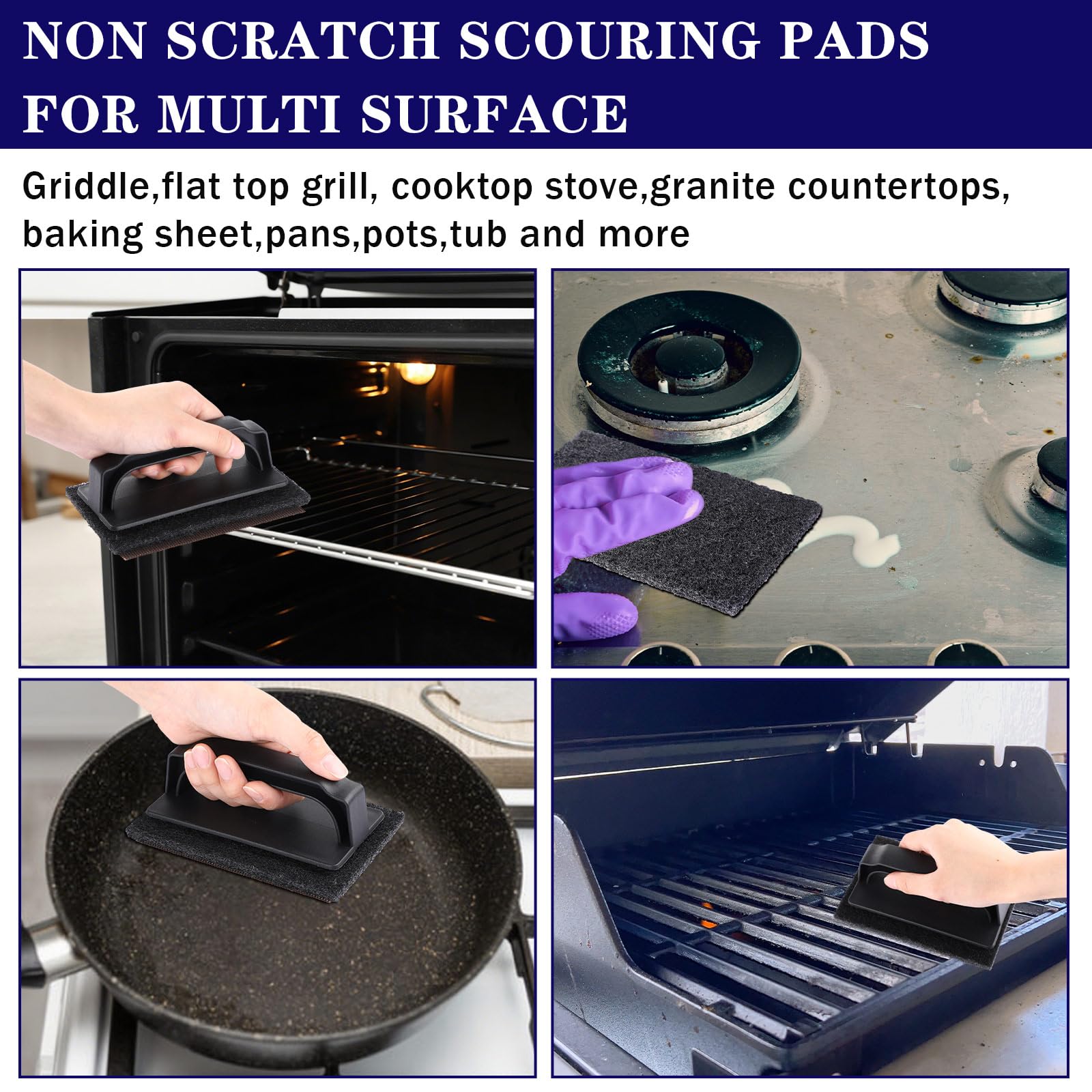 Reallnaive kit in use on flat top grill demonstrating faster cleanup and less downtime
