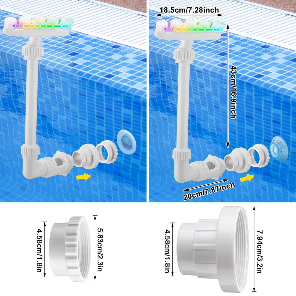 Reallnaive close-up of five interchangeable nozzles highlighting spray customization