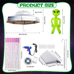 Realspring LED string close-up with adhesive backing lighting the umbrella benefits