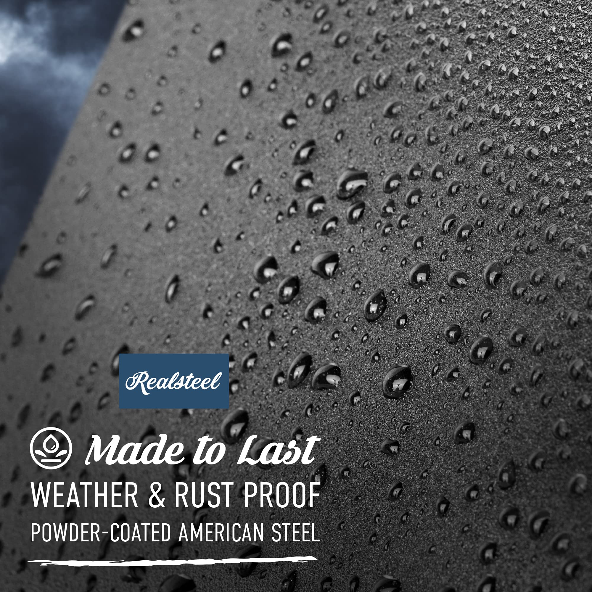 RealSteel 'Made in Texas' label close-up showing American-made quality assurance