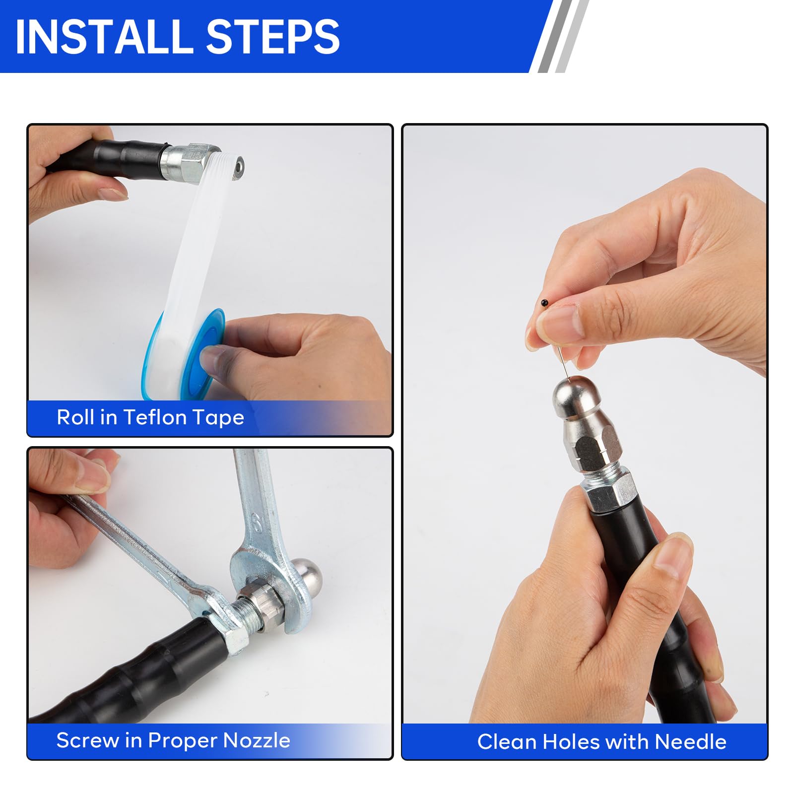 REALYOU adapter coupler and quick plug assembled offering fast secure pressure-washer connection benefit