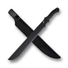 REAT machete front view showing full 24-inch blade and tip for efficient cutting