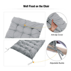 REDCAMP view of straps and non-slip backing securing the cushion
