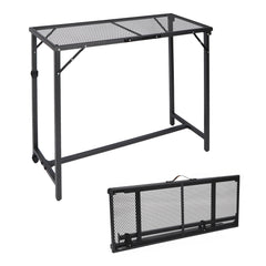 REDCAMP front view of patio bar table showing sturdy silhouette and modern look