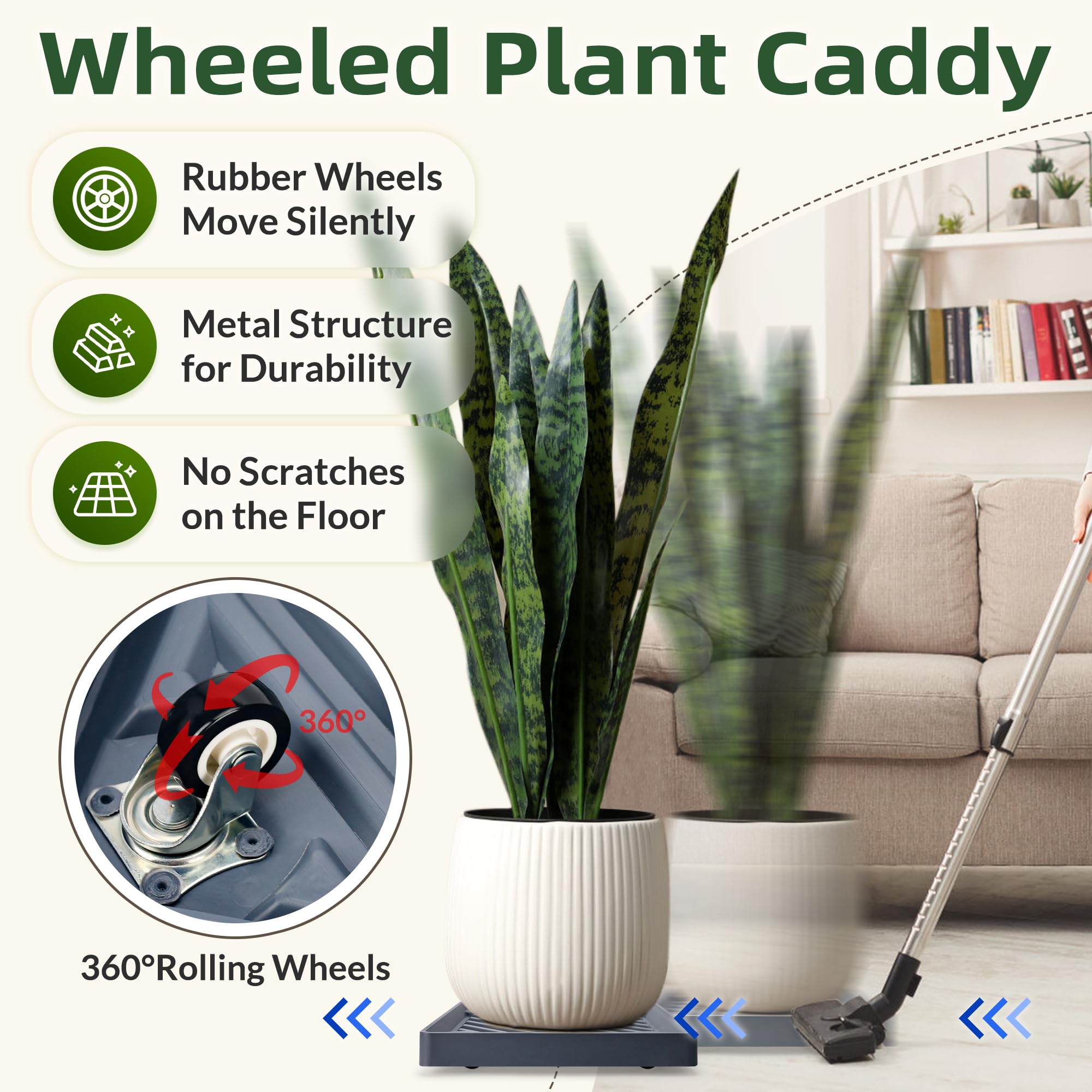 REDHUGO grooved water tray top capturing overflow control for healthier plants