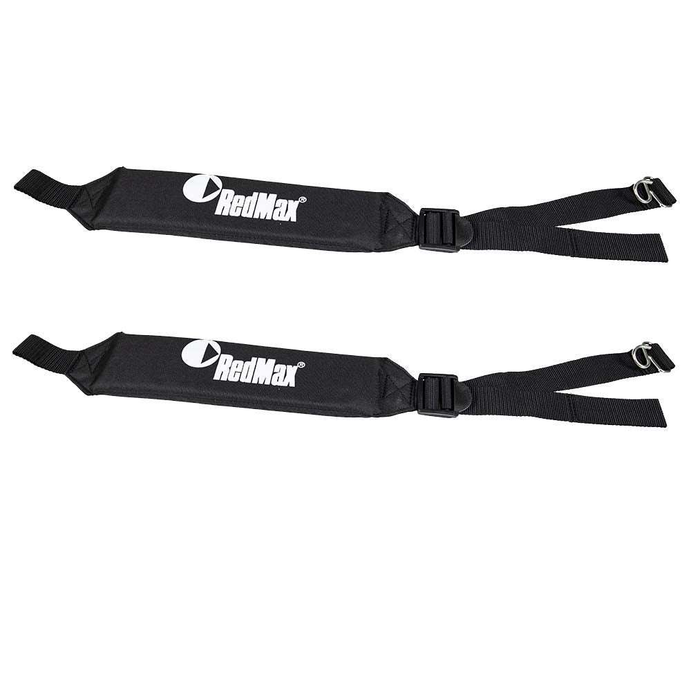 RedMax shoulder strap front view shows padded comfort and secure fit