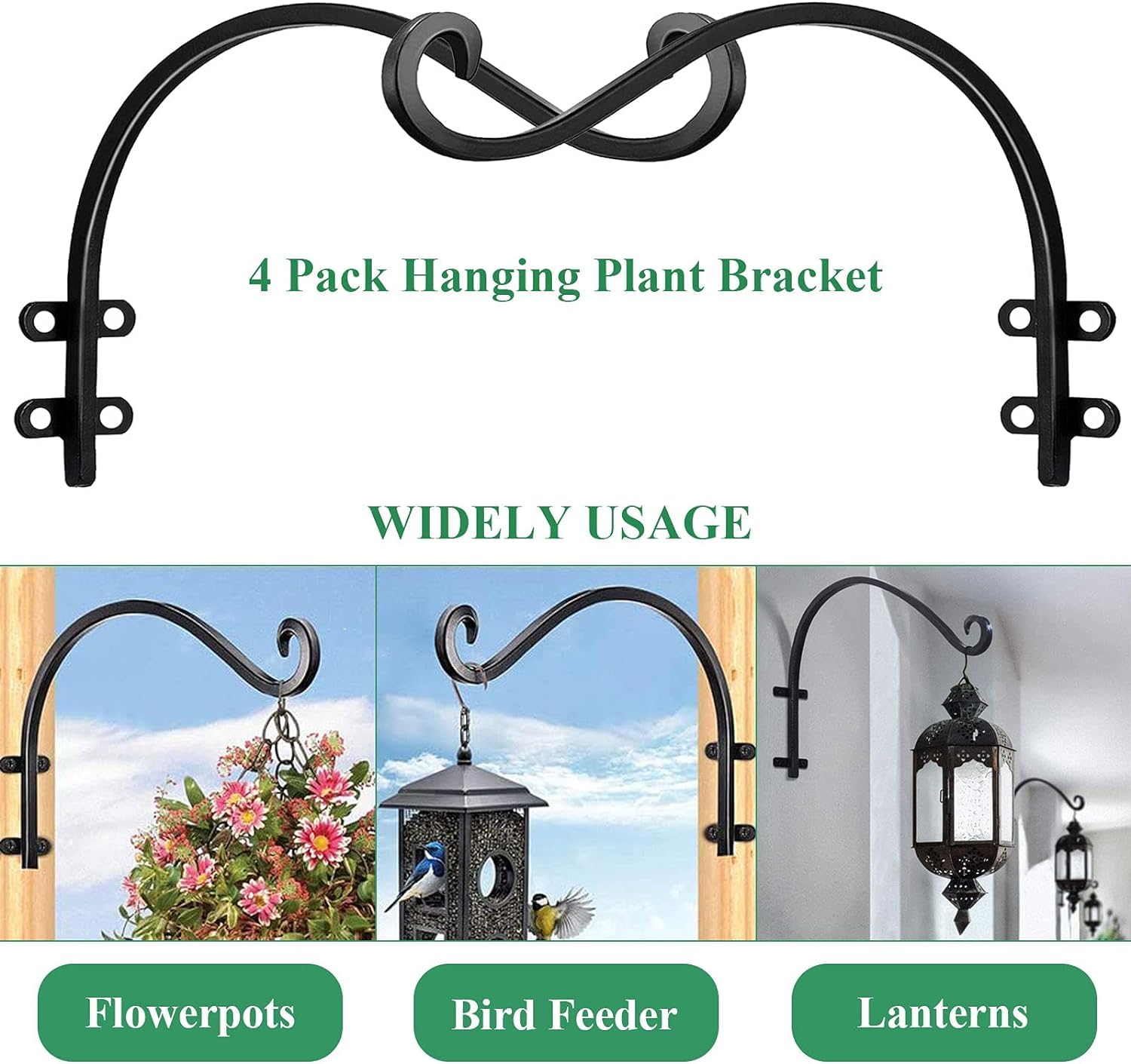 REDOVANT bracket mounted on porch holding planter for secure hanging benefit