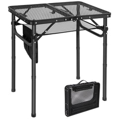 RedSwing front view showing compact grill table and stable frame benefit portability