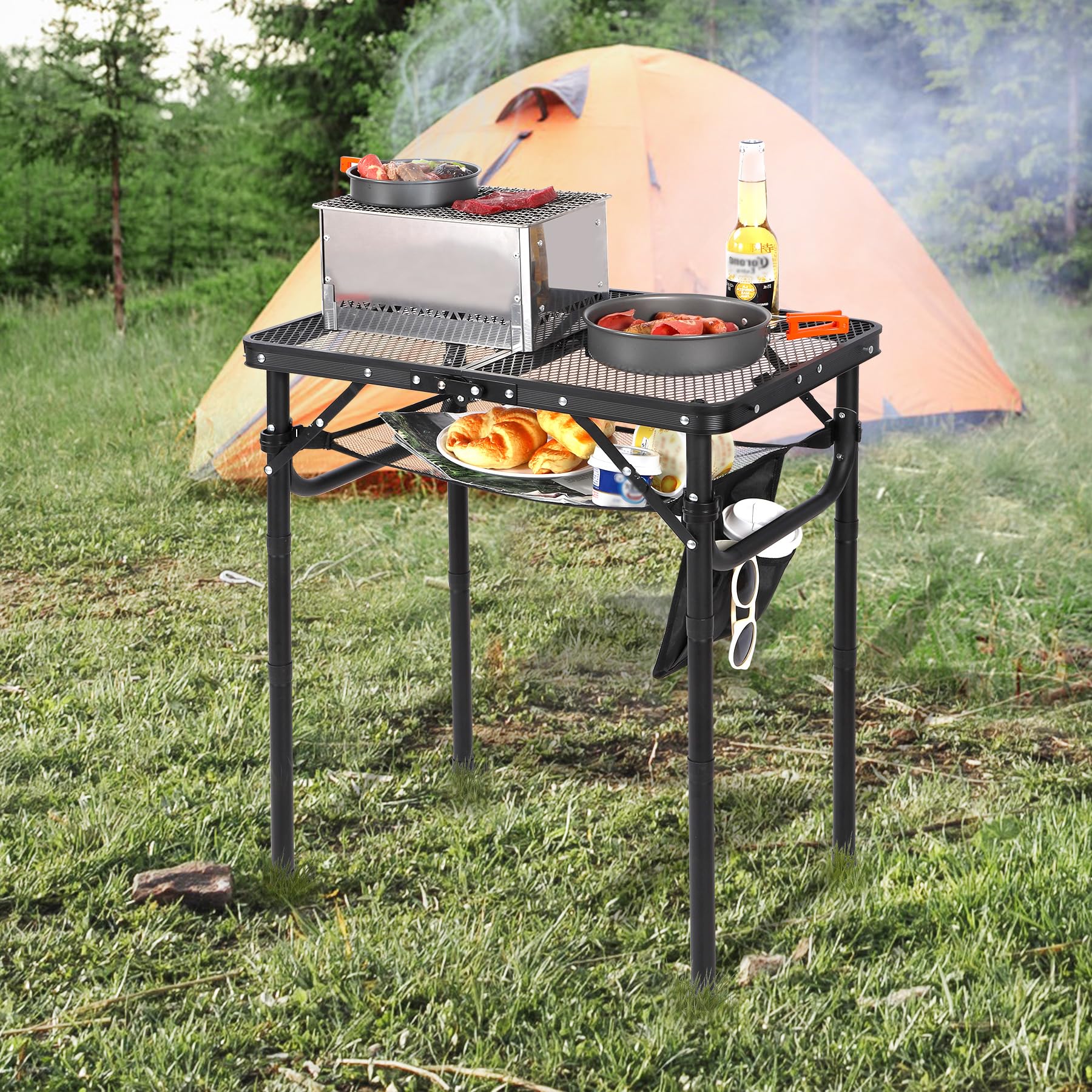 RedSwing picnic scene with table in use showing social outdoor functionality