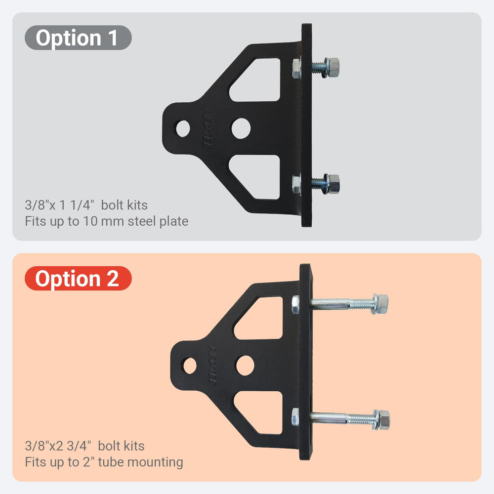 REDTEE chain slot and attachment point demonstrating secure tow strap and chain fitment