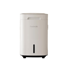 Reencle front view showing compact white 14L unit and benefits of countertop convenience