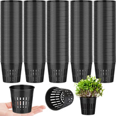 Reeooue front view of the 500-pack net pots showing bulk value and packaging