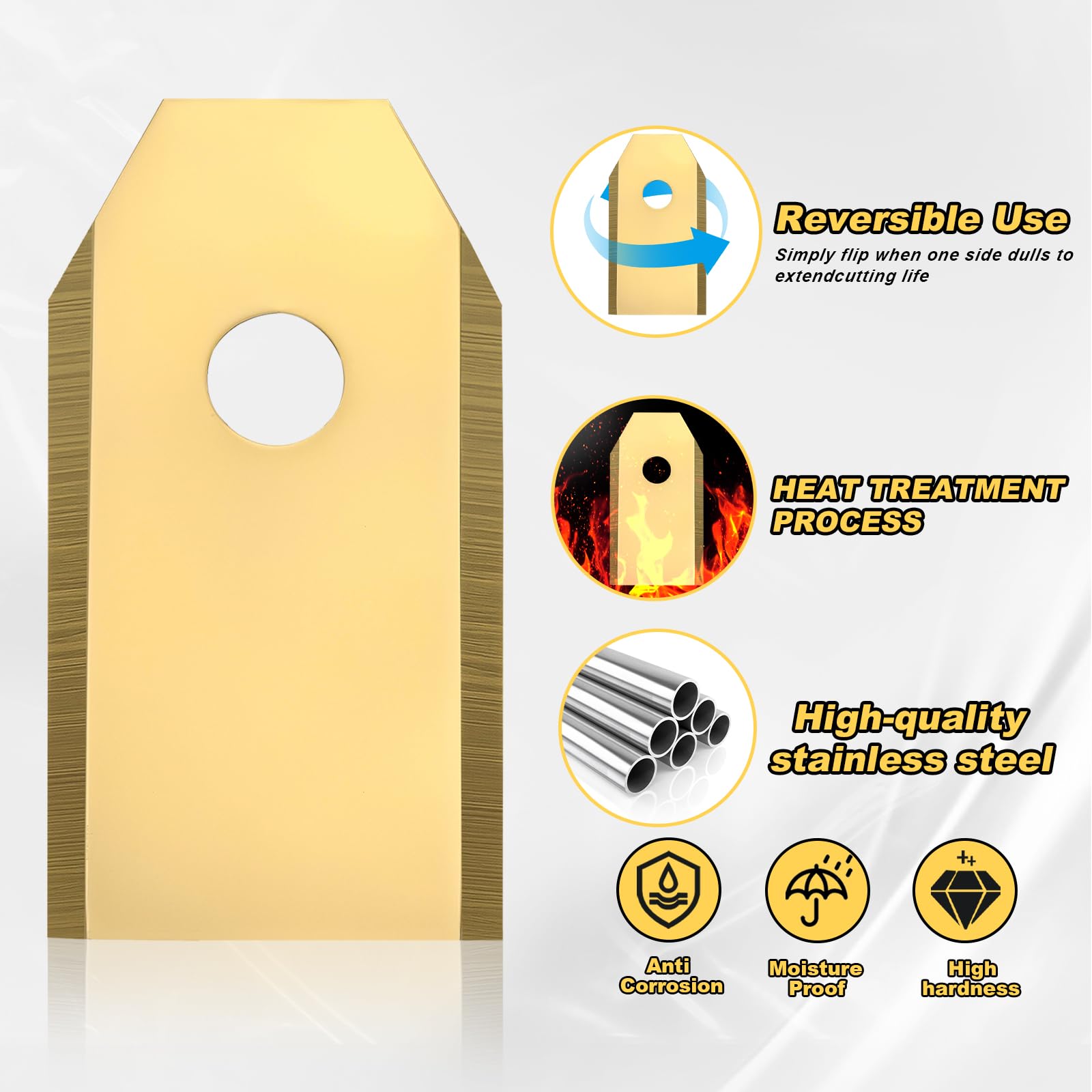 REEYEAR blade held in hand showing size and durable thicker steel