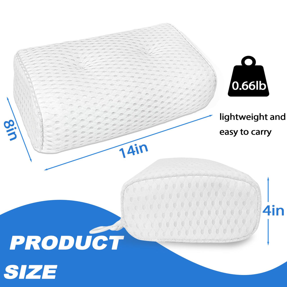 REEZEIVI pillow placed on sauna bench demonstrating neck support and comfort