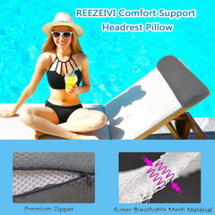 REEZEIVI 3D mesh close-up showing breathable texture and lasting support