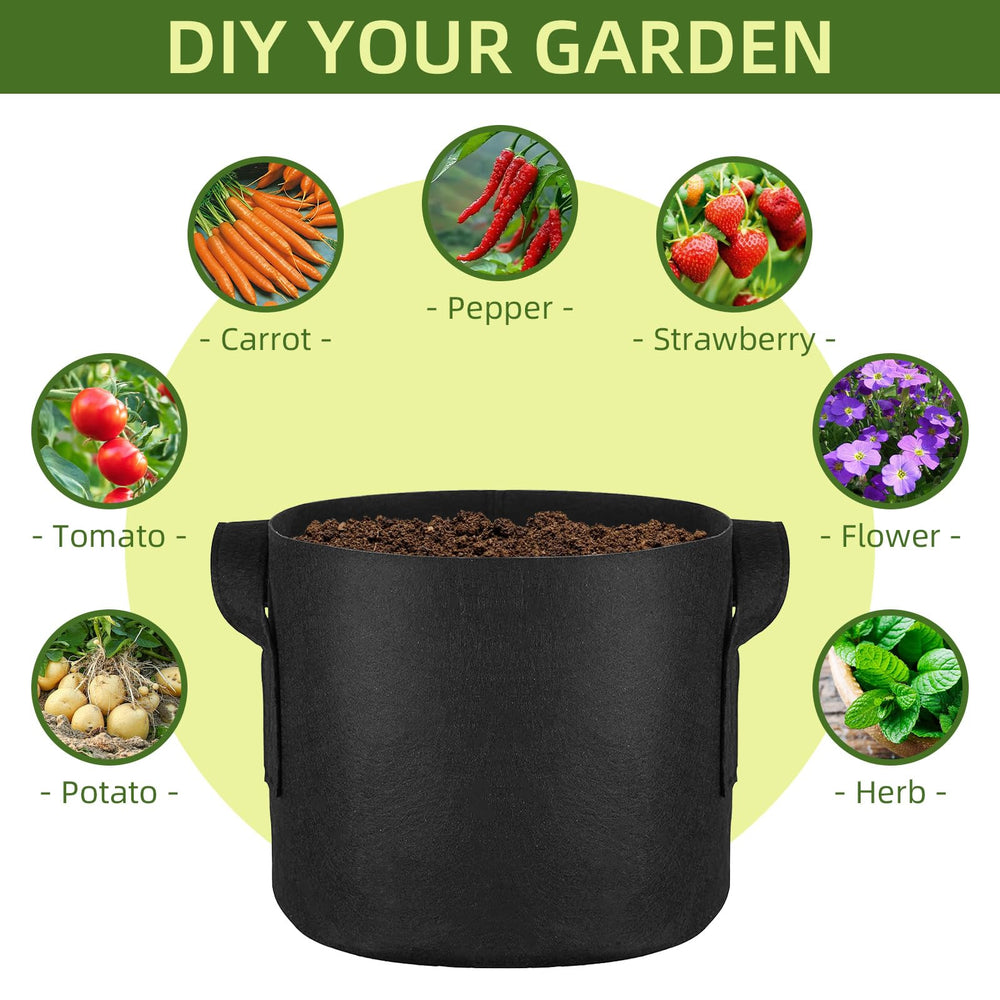 ReFeltidolom planted bags with vegetables demonstrating productive use