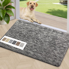 REFETONE front view showing black entryway mat protecting floors