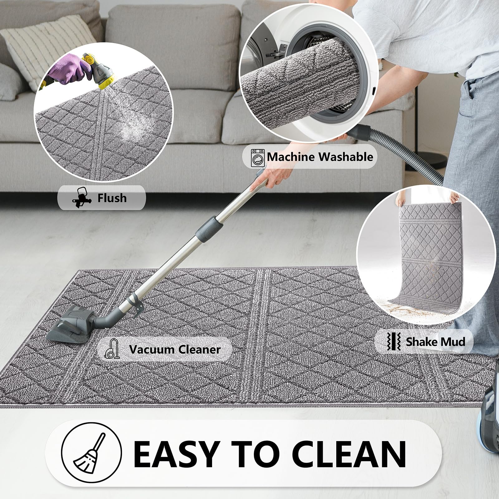 REFETONE mat in a home entryway capturing a tidy, welcoming scene