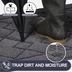 REFETONE textured TPR backing visible for non-slip grip on hard floors