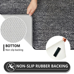 REFETONE low-profile mat sliding under door for smooth clearance