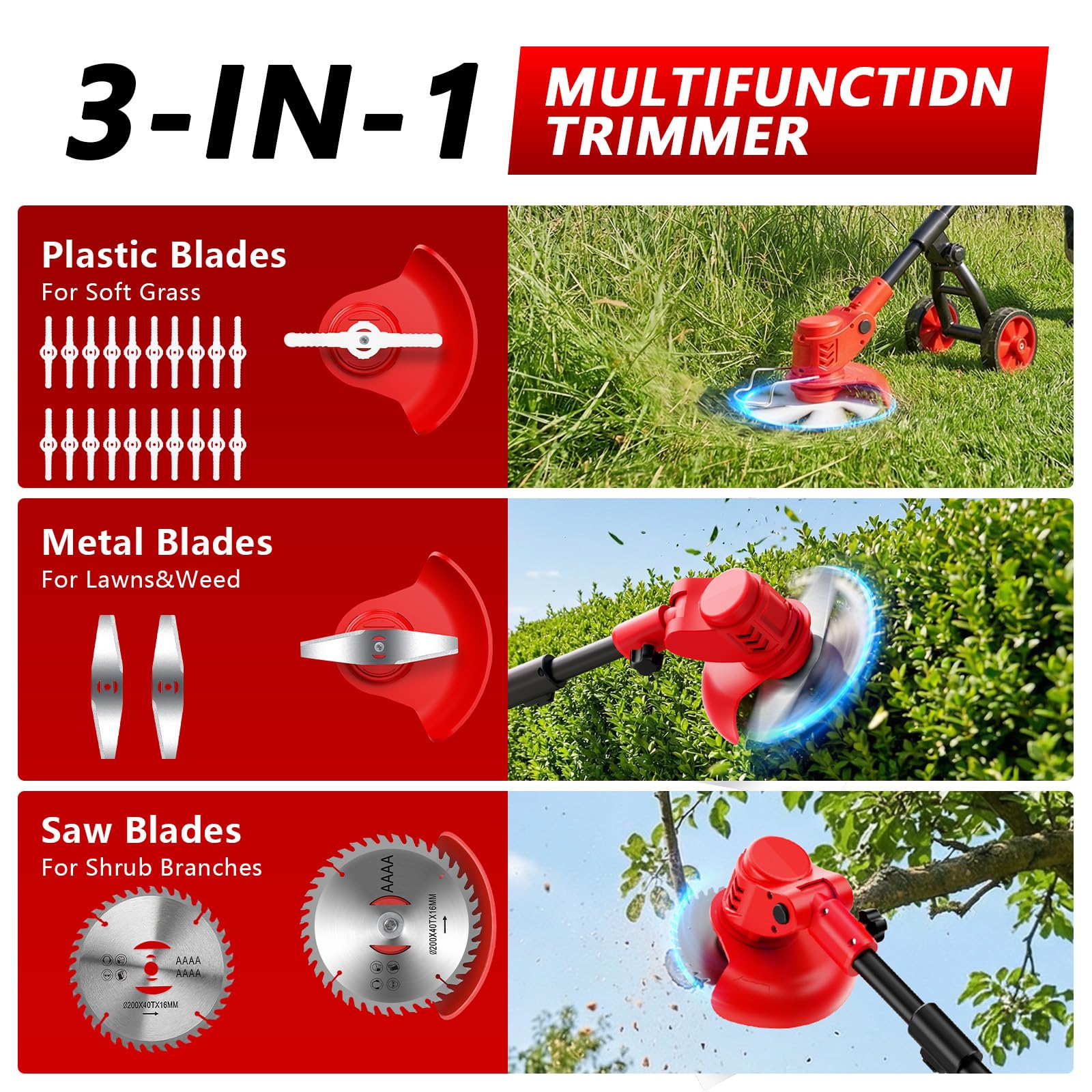 reffmov mini mower mode cutting small patch of grass for quick tidy-ups