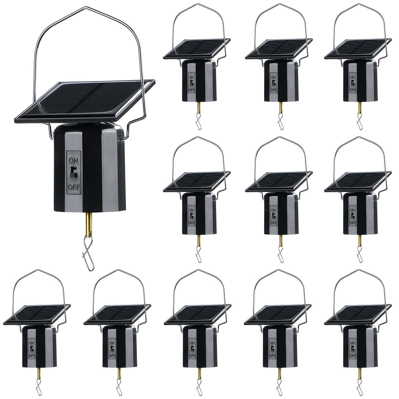 Reginary four-pack front view showing all spinner motors and hooks for easy installation