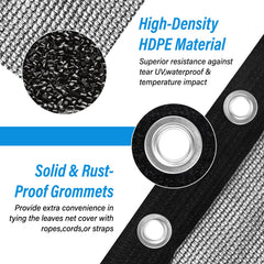 REGMICS fine HDPE mesh texture close-up showing tear resistance and debris capture benefit