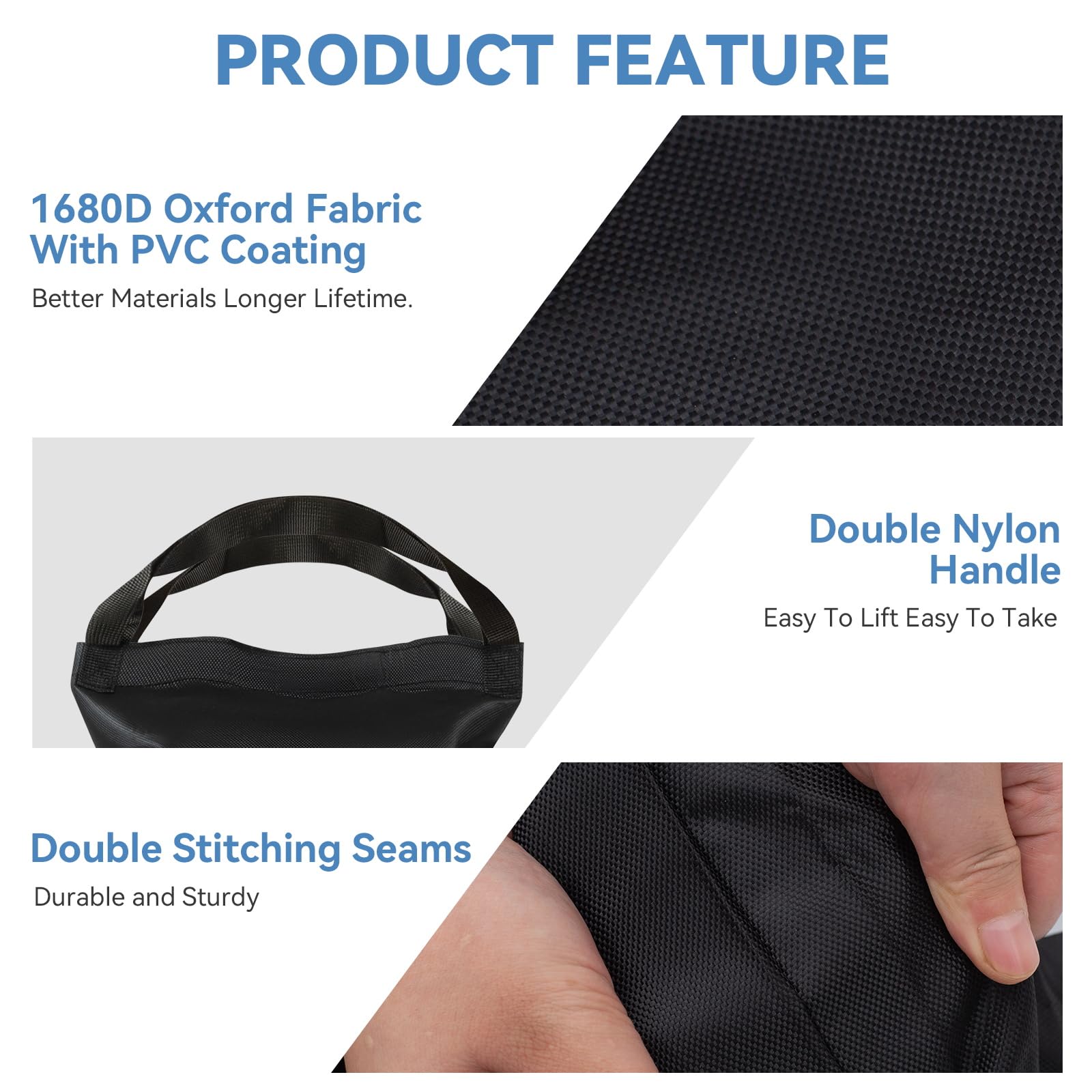 REHOYEE sand bags attached to canopy leg providing stable wind resistance