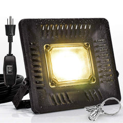 Relassy front view of outdoor grow light showing full-spectrum LEDs for healthier growth