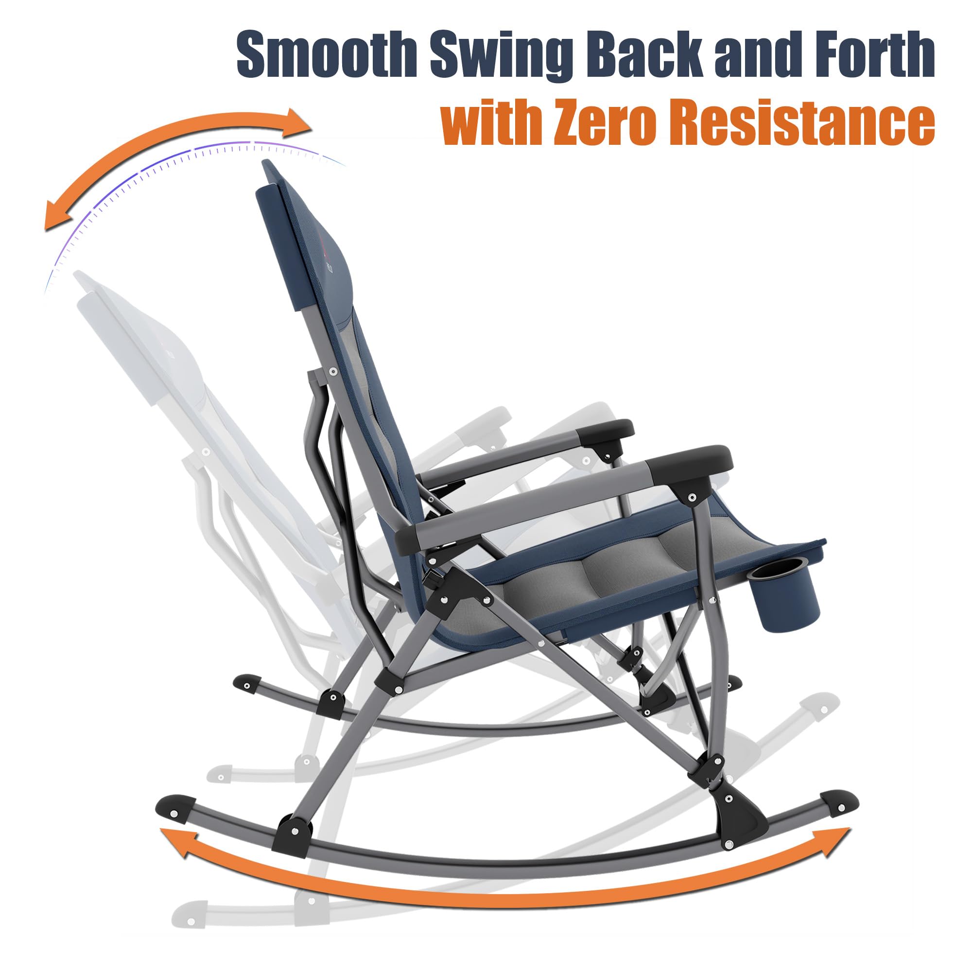 RELAX FIELD wide armrest texture providing comfortable hand support outdoors