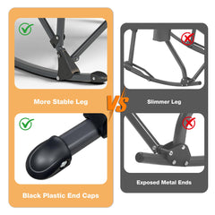 RELAX FIELD chair folded compact for easy transport and trunk storage